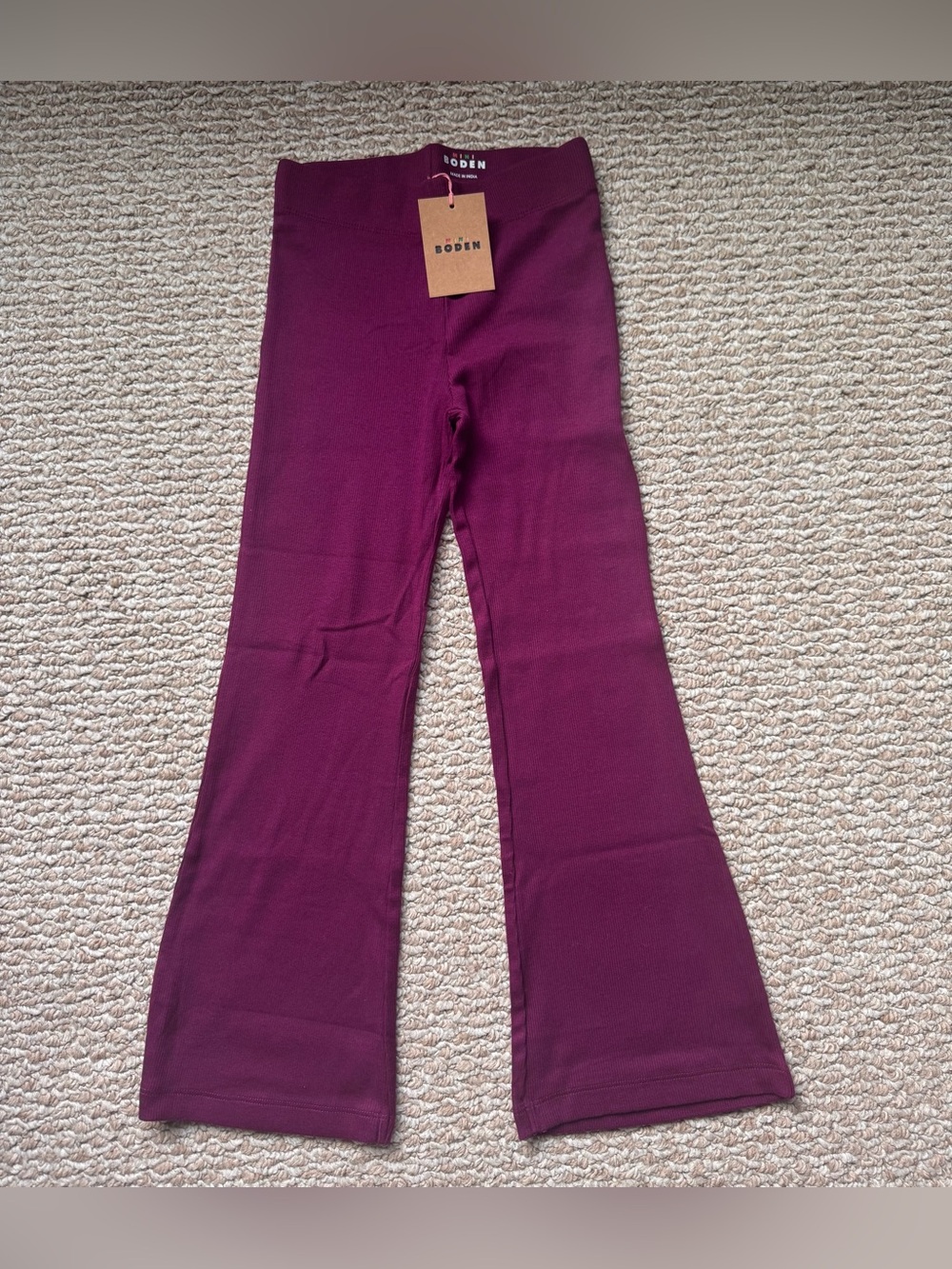 NWT - Girl’s Mini Boden Ribbed Leggings